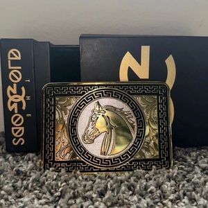 Belt Buckle Silver Horse